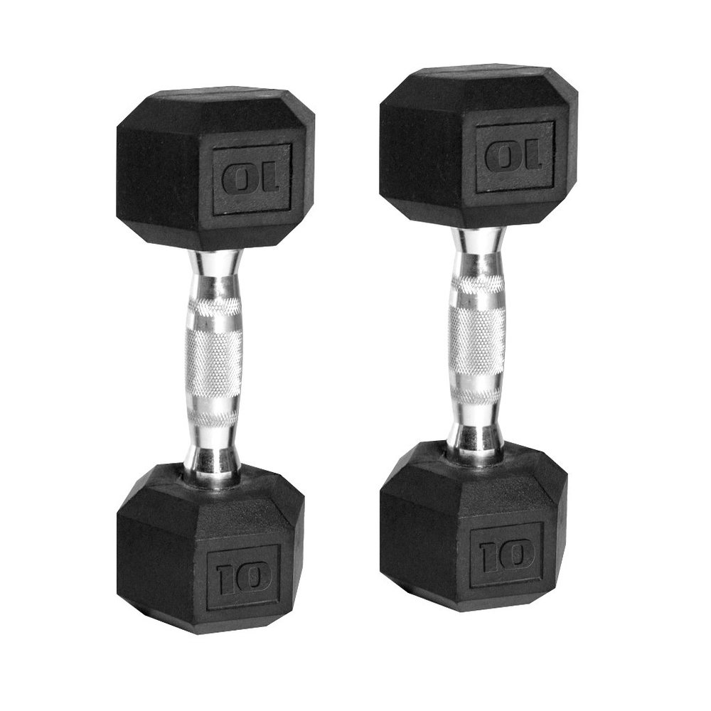CAP Barbell Coated Hex Dumbbell 10 LBS Set